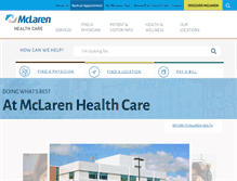 Tablet Screenshot of mclaren.org
