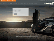 Tablet Screenshot of london.mclaren.com