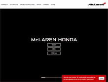 Tablet Screenshot of 2011.mclaren.com